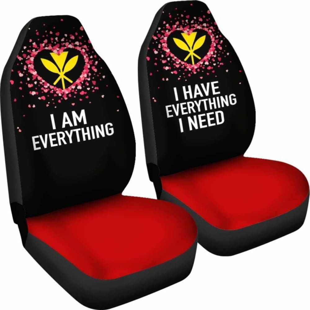 (Hawaiian) Kanaka Maoli Car Seat Covers Couple Valentine Everthing I Need 105905 - YourCarButBetter