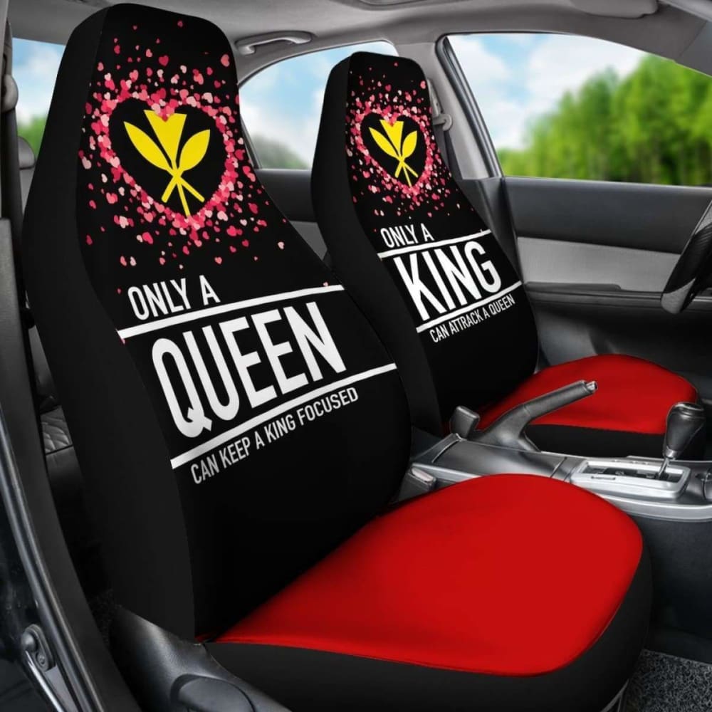 (Hawaiian) Kanaka Maoli Car Seat Covers Couple Valentine Nothing Make Sense 105905 - YourCarButBetter