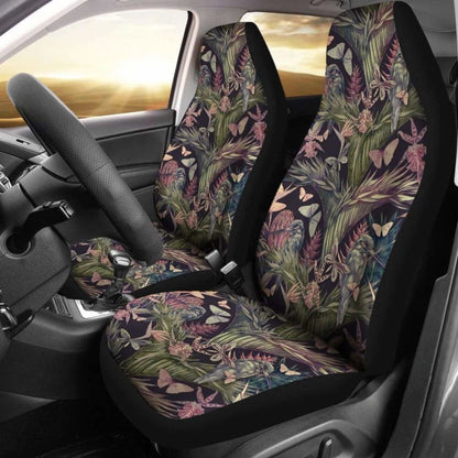 Hawaiian Palm Leaves Tropical Flowers Car Seat Cover - 174914 - YourCarButBetter