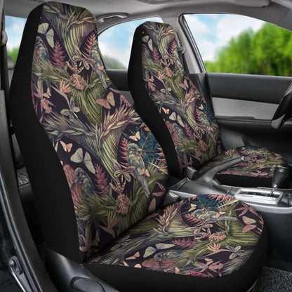 Hawaiian Palm Leaves Tropical Flowers Car Seat Cover - 174914 - YourCarButBetter