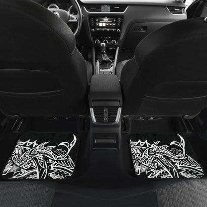 Hawaiian Polynesian Hammerhead Shark Tattoo Car Floor Mats 211405 - YourCarButBetter