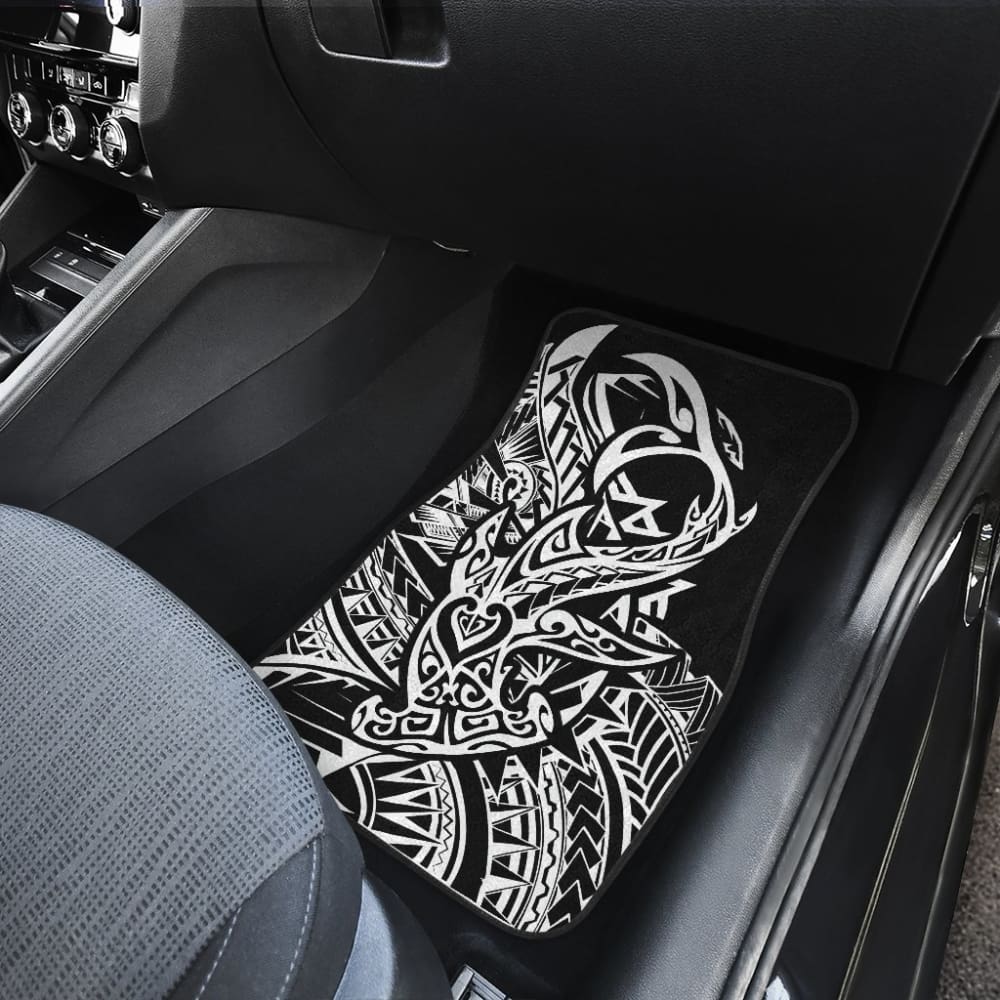 Hawaiian Polynesian Hammerhead Shark Tattoo Car Floor Mats 211405 - YourCarButBetter