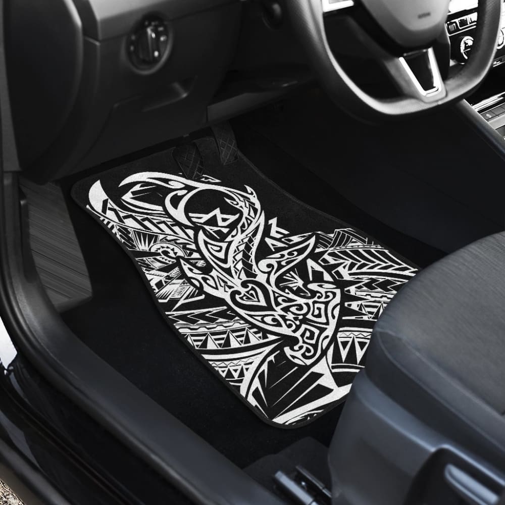 Hawaiian Polynesian Hammerhead Shark Tattoo Car Floor Mats 211405 - YourCarButBetter