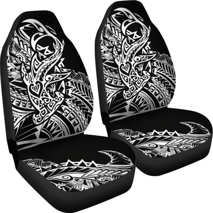 Hawaiian Polynesian Hammerhead Shark Tattoo Car Seat Covers 211405 - YourCarButBetter