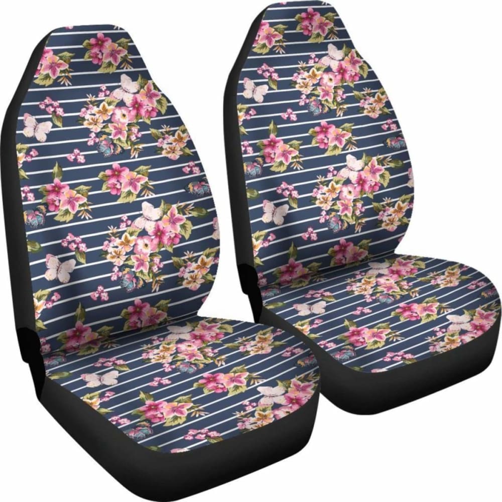 Hawaiian Tropical Butterfly Pink Car Seat Cover Amazing 105905 - YourCarButBetter