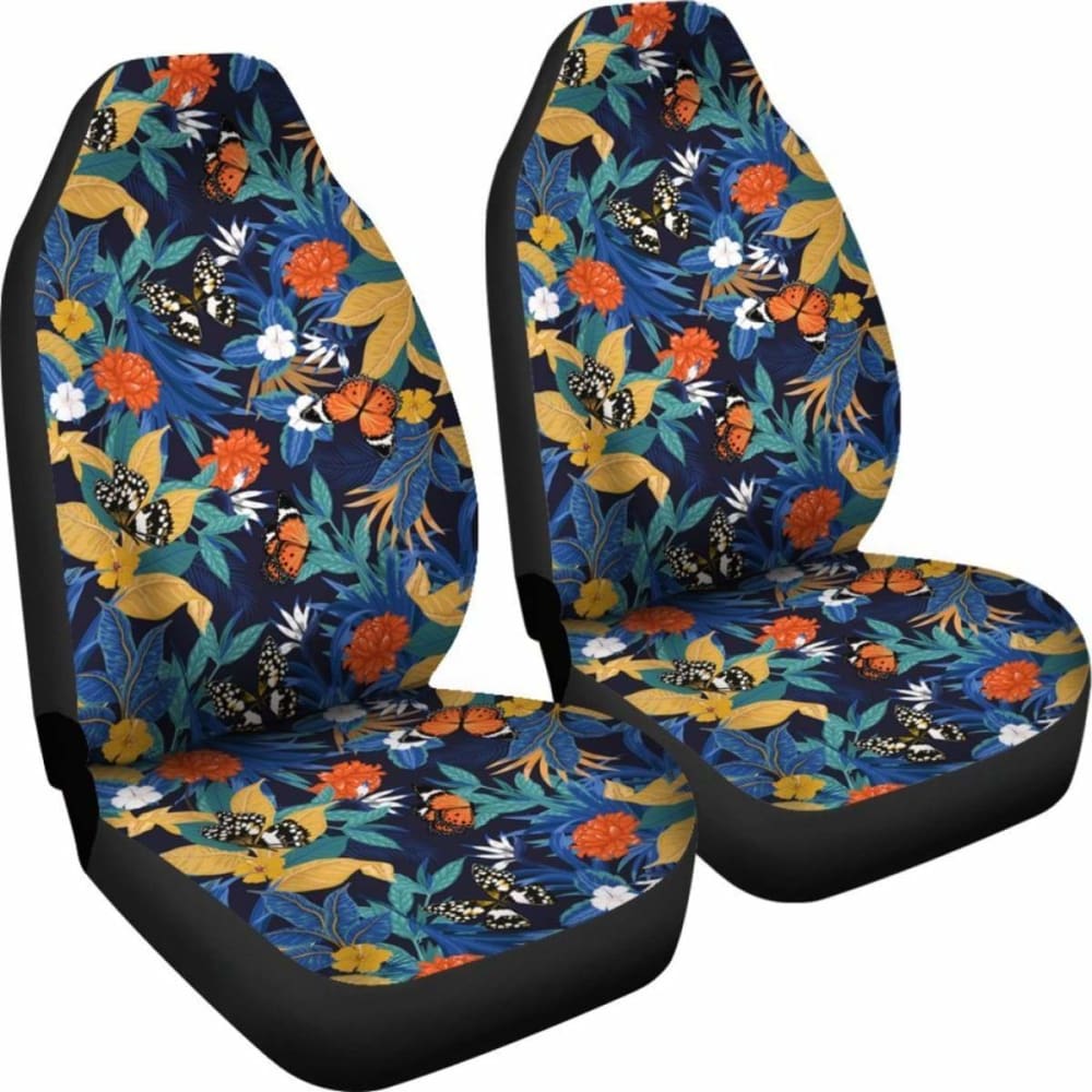 Hawaiian Tropical Buttterfly And Flower Car Seat Cover Amazing 105905 - YourCarButBetter