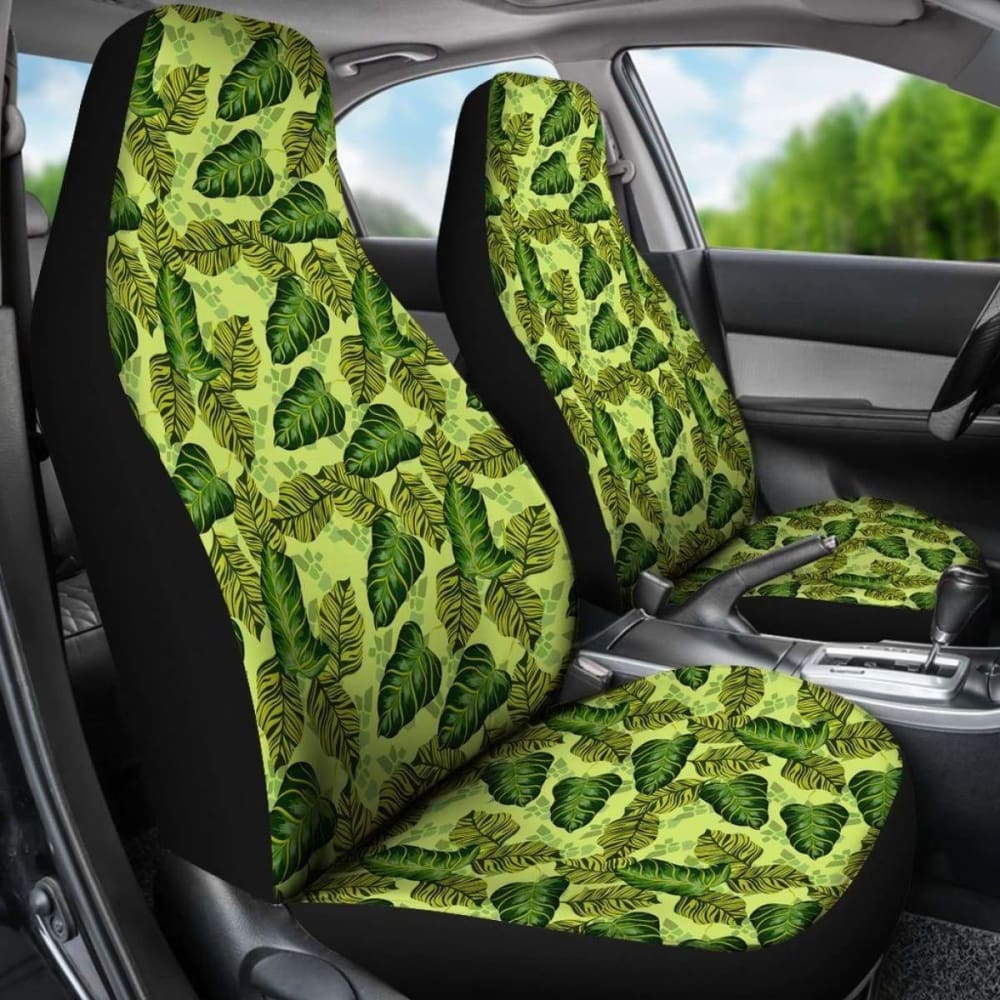 Hawaiian Tropical Green Car Seat Cover Amazing 105905 - YourCarButBetter