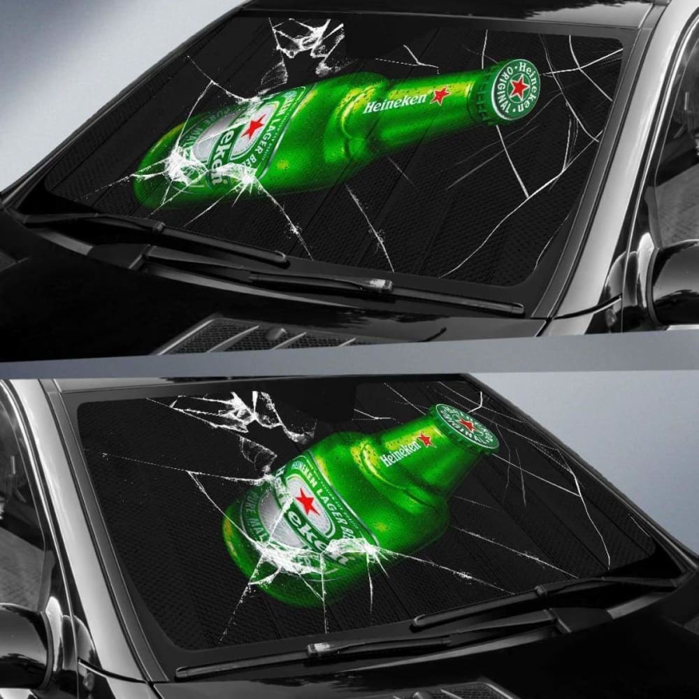Heineken Auto Sun Shade Car Sun Visor Funny Beer Lover 102507 - YourCarButBetter