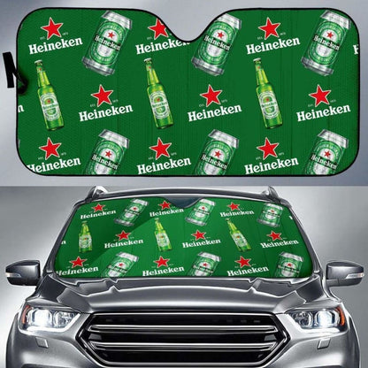 Heineken Car Sun Shade Auto Sun Visor For Beer Lover 102507 - YourCarButBetter