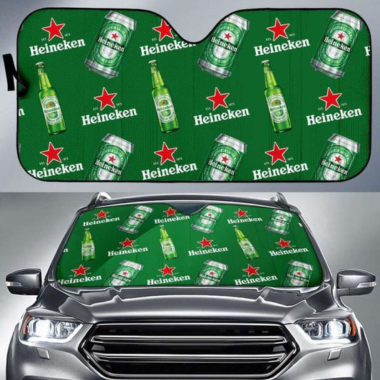 Heineken Car Sun Shade Auto Sun Visor For Beer Lover 102507 - YourCarButBetter