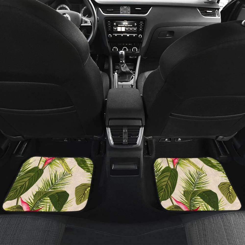 Heliconia Pattern Car Floor Mats 210103 - YourCarButBetter