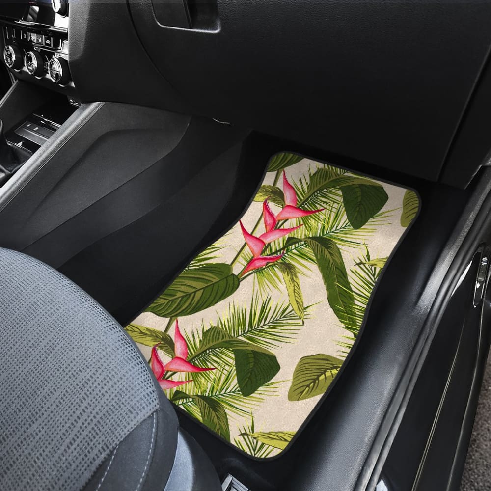 Heliconia Pattern Car Floor Mats 210103 - YourCarButBetter