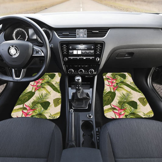 Heliconia Pattern Car Floor Mats 210103 - YourCarButBetter