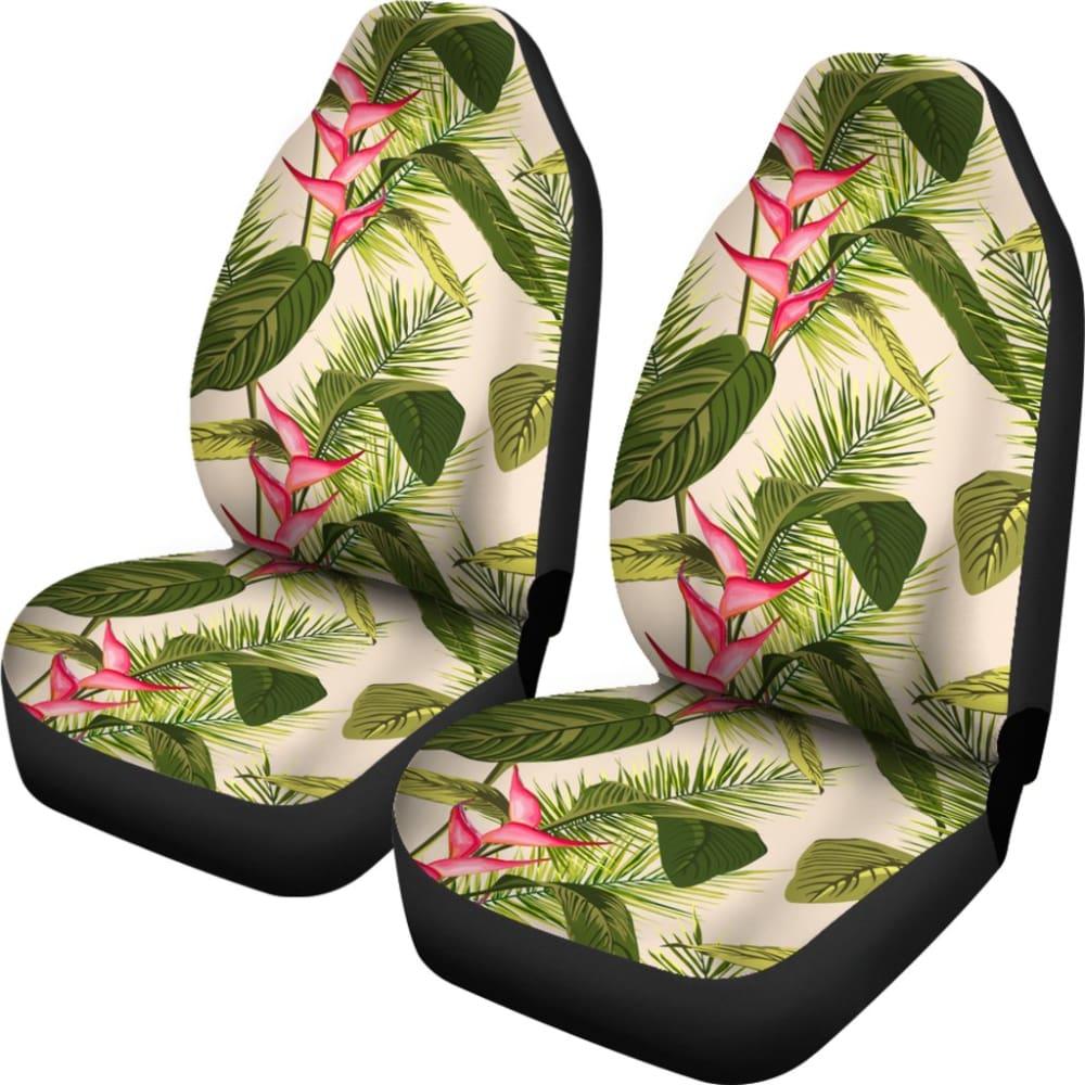 Heliconia Pattern Car Seat Covers 210103 - YourCarButBetter