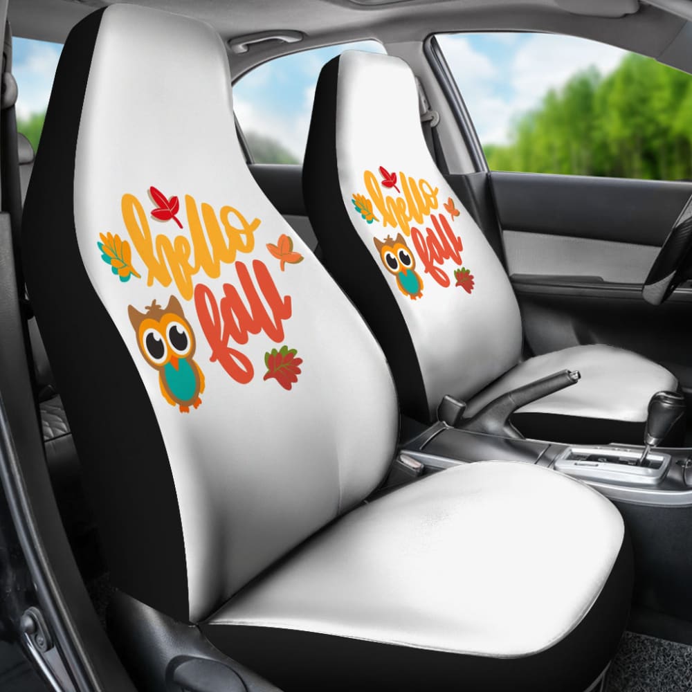 Hello Fall Amazing Gift Ideas Autumn Car Seat Covers 212001 - YourCarButBetter