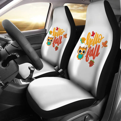 Hello Fall Amazing Gift Ideas Autumn Car Seat Covers 212001 - YourCarButBetter