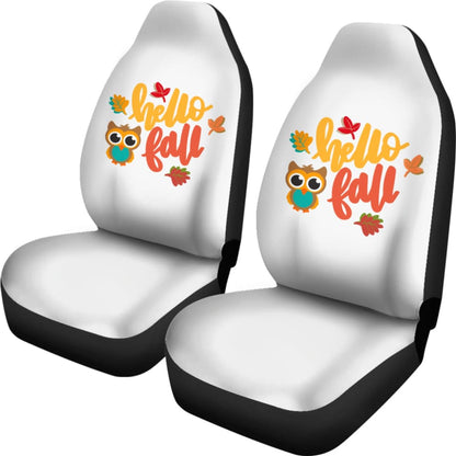 Hello Fall Amazing Gift Ideas Autumn Car Seat Covers 212001 - YourCarButBetter