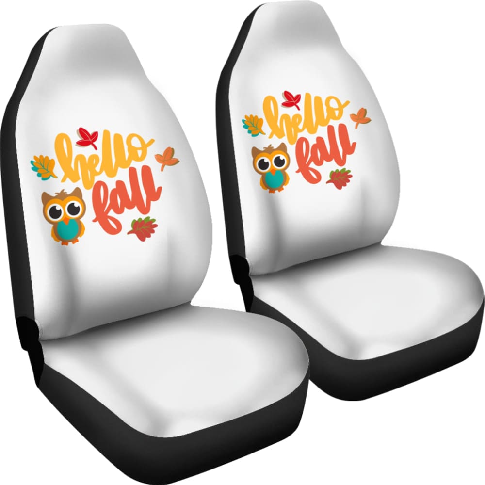 Hello Fall Amazing Gift Ideas Autumn Car Seat Covers 212001 - YourCarButBetter