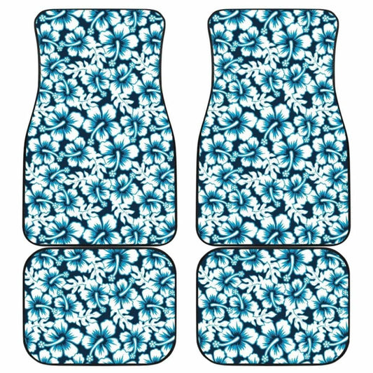 Hibiscus Pattern Print Design 04 Front And Back Car Mats 232125 - YourCarButBetter