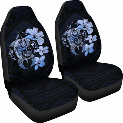 Hibiscus Plumeria Mix Polynesian Blue Turtle Car Seat Covers - New - Awesome 091114 - YourCarButBetter