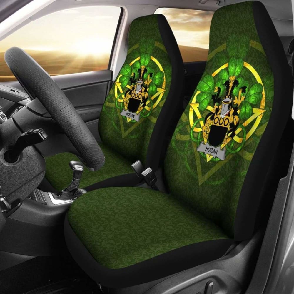 Hogan Or O’Hogan Ireland Car Seat Cover Celtic Shamrock (Set Of Two) 154230 - YourCarButBetter