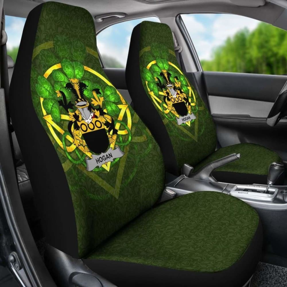 Hogan Or O’Hogan Ireland Car Seat Cover Celtic Shamrock (Set Of Two) 154230 - YourCarButBetter