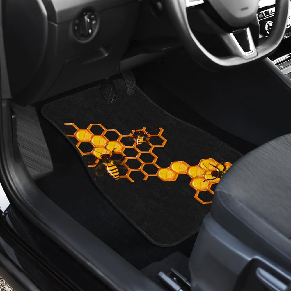 Honey Bee Car Floor Mats 210205 - YourCarButBetter