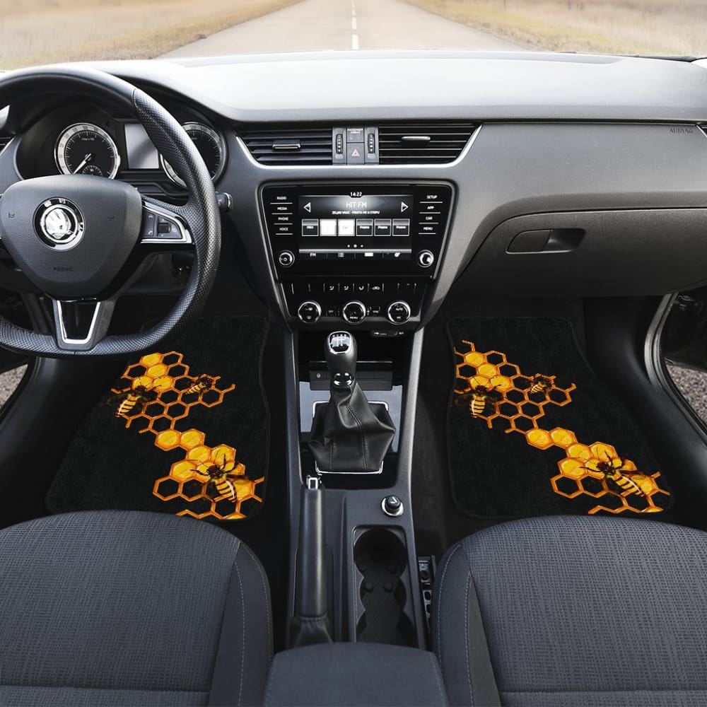 Honey Bee Car Floor Mats 210205 - YourCarButBetter