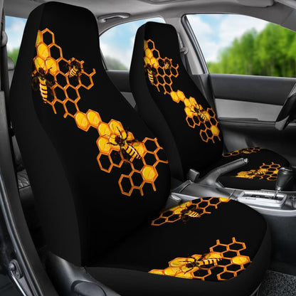 Honey Bee Car Seat Covers 210205 - YourCarButBetter