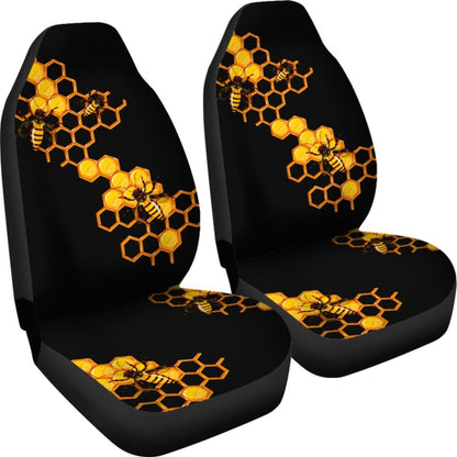 Honey Bee Car Seat Covers 210205 - YourCarButBetter