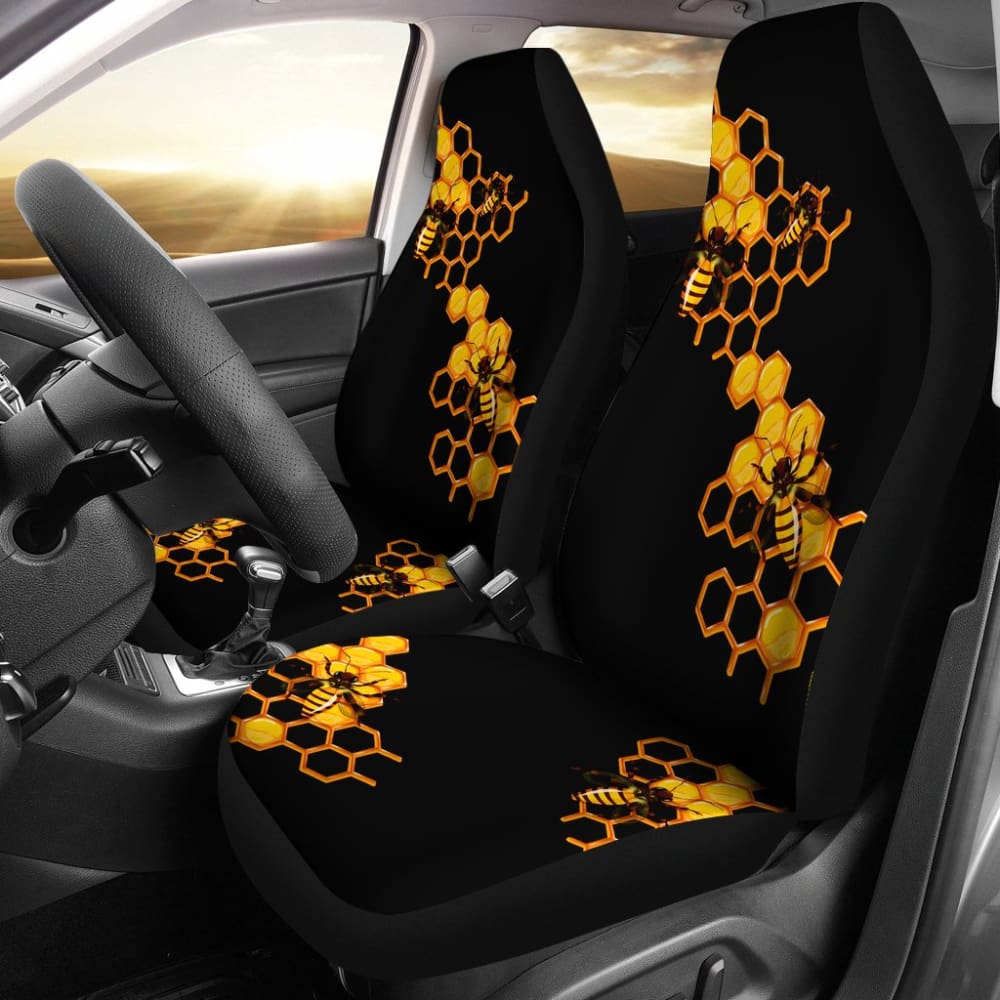 Honey Bee Car Seat Covers 210205 - YourCarButBetter