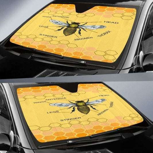 Honey Bee Car Sun Shades 460402 - YourCarButBetter