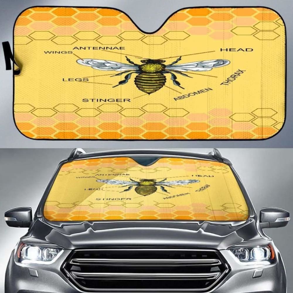 Honey Bee Car Sun Shades 460402 - YourCarButBetter