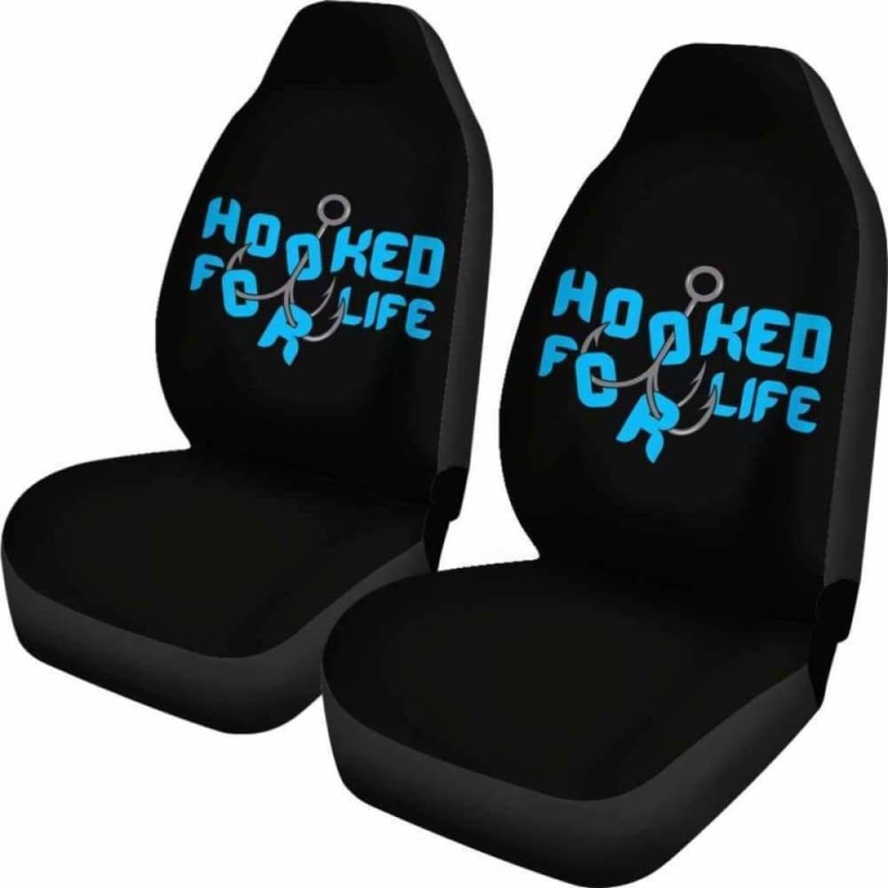 Hooked For Life Fishing Car Seat Covers 113208