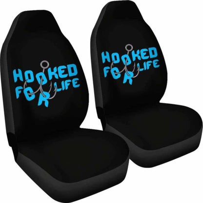 Hooked For Life Fishing Car Seat Covers 113208
