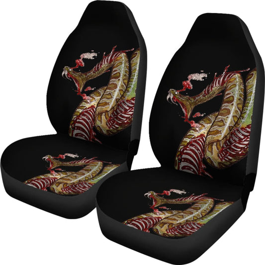Horror Deadly Zombie Snake Car Seat Covers 211301 - YourCarButBetter