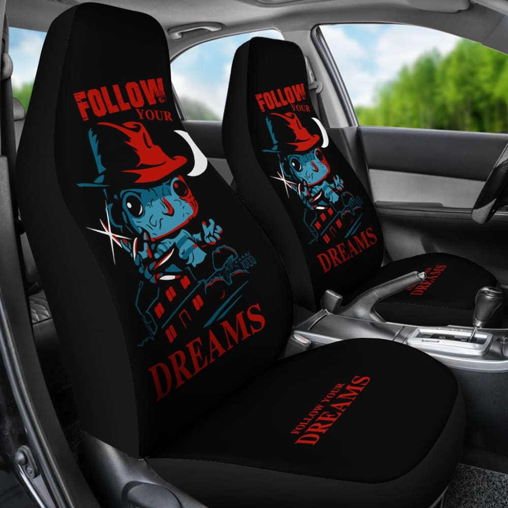 Horror Freddy Krueger Follow Your Dreams Car Seat Covers 212903 - YourCarButBetter
