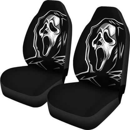 Horror Scary Ghostface Car Seat Covers 212903 - YourCarButBetter