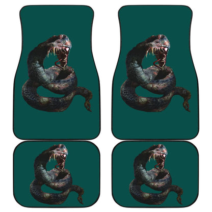 Horror Zombie Snake Green Themed Car Floor Mats 211301 - YourCarButBetter