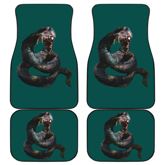 Horror Zombie Snake Green Themed Car Floor Mats 211301 - YourCarButBetter