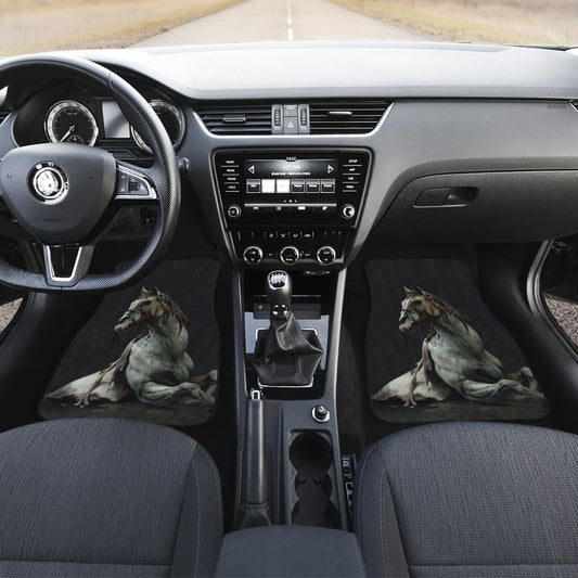 Horror Zombie White Horse Car Floor Mats 211301 - YourCarButBetter