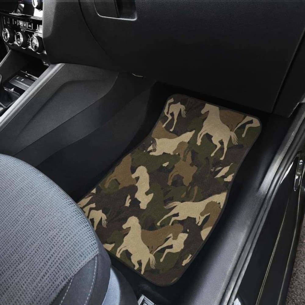 Horse Camouflage Pattern Front And Back Car Mats 200904