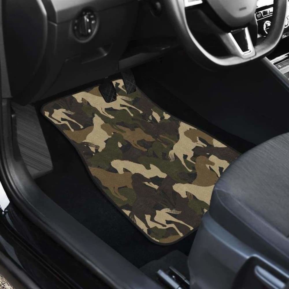 Horse Camouflage Pattern Front And Back Car Mats 200904