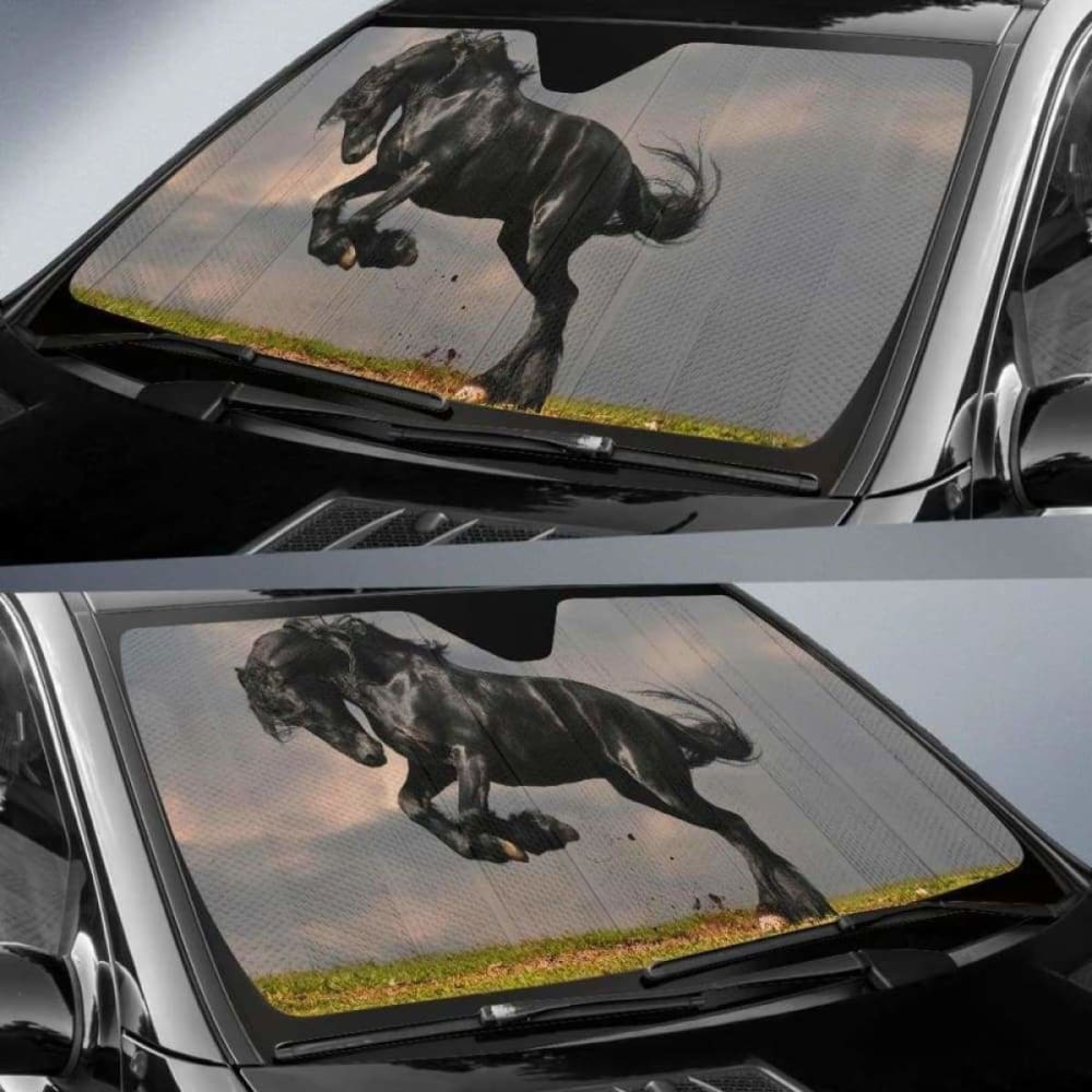 Horse Car Auto Sun Shade 172609 - YourCarButBetter