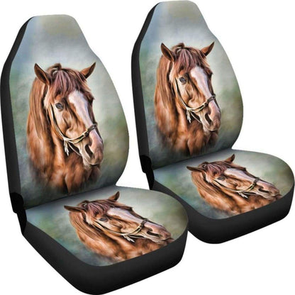 Horse Car Seat Cover Brown Horse 170804