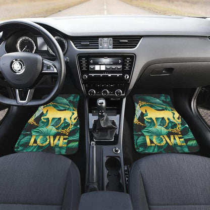 Horse Love Foliage Car Floor Mats 210203