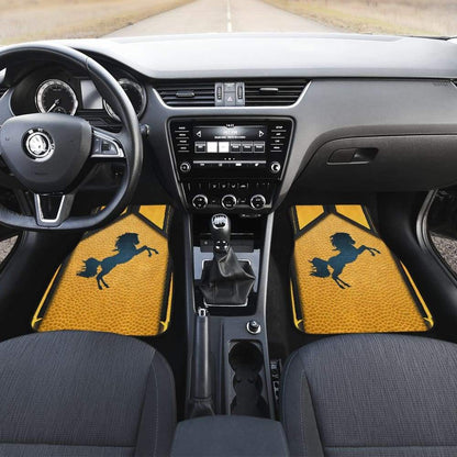Horse Metallic Texture Style Printed Car Floor Mats Custom 2 210303