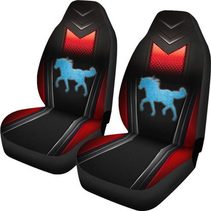 Horse Metallic Texture Style Printed Car Seat Covers Custom 3 210303