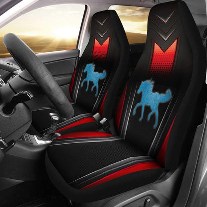 Horse Metallic Texture Style Printed Car Seat Covers Custom 3 210303