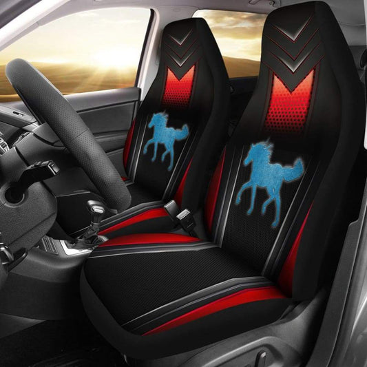 Horse Metallic Texture Style Printed Car Seat Covers Custom 3 210303